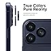 FLOLAB NanoArmour for iPhone 17 Pro Max/iPhone 17 Pro Camera Lens Protector - Anti-Reflective, Durable Tempered Glass with Aluminum Ring, TruColors, Ultra Clear, Easy Install - Deep Blue