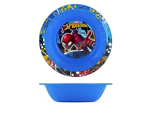 Lulabi Spiderman Piatto Fondo in Polipropilene, 15,5cm, Blu
