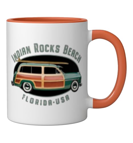 Mug cerámico diseño vintage Indian Rocks Beach FL miniatura 2