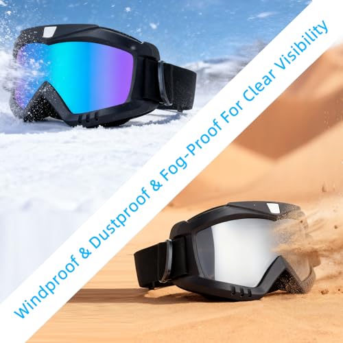 YISUGOOC Dirt Bike Goggles 3-Pack