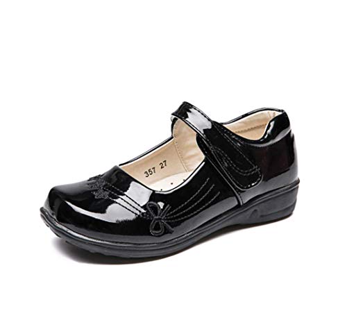 Girls Hook and Loop Mary Jane Flats School Uniform Shoes (Toddler/Little Kid)