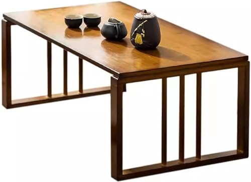 Table basse pliante en bambou portable table japonaise et meuble méditation bas