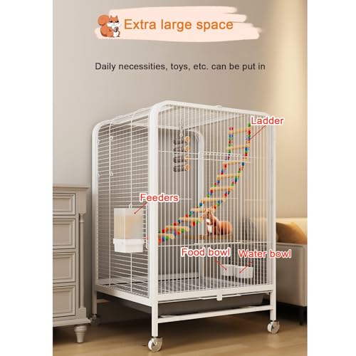 Cage furet écureuil chinchilla métal robuste multi portes - 5