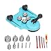 16Pcs Diamond Drill Bit Hole Saw Set, 6‑50mm Cutter Drilling Tool Kit for Tile Wood Glass Ceramic, Adjustable Guide with Suction Cup, Triangle Shank Design for Stability and Effici (Light Blue)