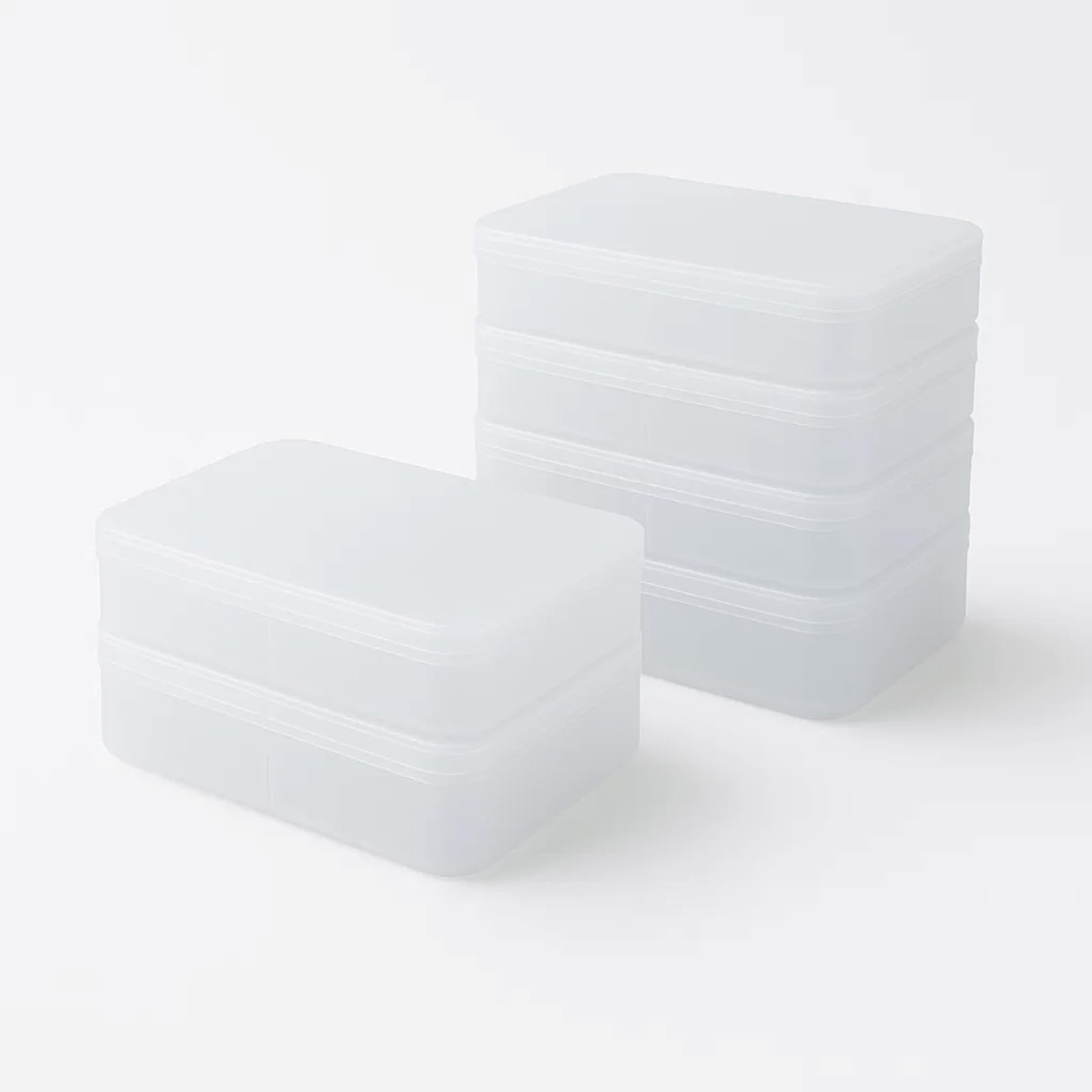 Premium Transparent Plastic Token Storage Box (10pcs) – Double Compartment Organizer for Board Game Tokens, Cards, and Small Accessories (4.2mm thick)