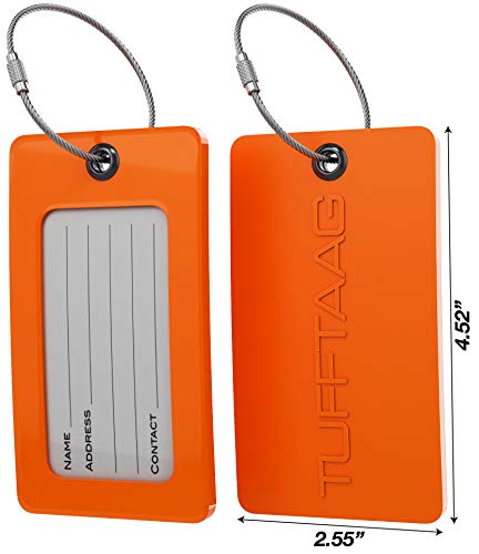 Luggage Tags Business Card Holder by TUFFTAAG - Durable Travel ID Bag Tag, Secure & Flexible, Perfect for Suitcases, Backpacks, and Carry-Ons, Easy Identification4