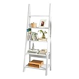 SoBuy® Estanterias librerias,Estanterias de diseño,Estantería de Esquina,Blanco,FRG61-W, ES