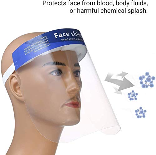 Wshxl Face Shield Protect Eyes and Face Anti-Fog Plastic Face Shield Hat