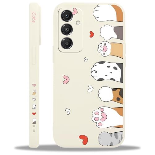 Saqmkil Coque pour Samsung Galaxy A16 4G/5G, Aesthetic Design Chat Motif Silicone Housse Étui,...