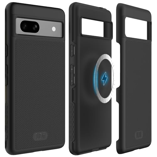 Image of TUDIA MergeGrip Magsafe Compatible for Google Pixel 7a Case - Matte Black