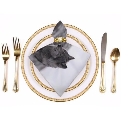 Servilletas de Tela Decorativas 4 Piezas miniatura 3
