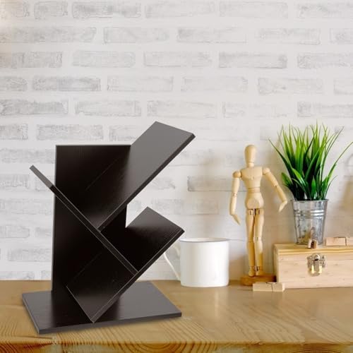 Étagère de bureau vinyle USHOBE support de rangement robuste déco - 7