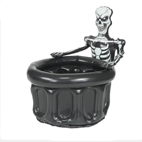 Cubo inflable de fantasma para hielo y decoración de fiestas de Halloween