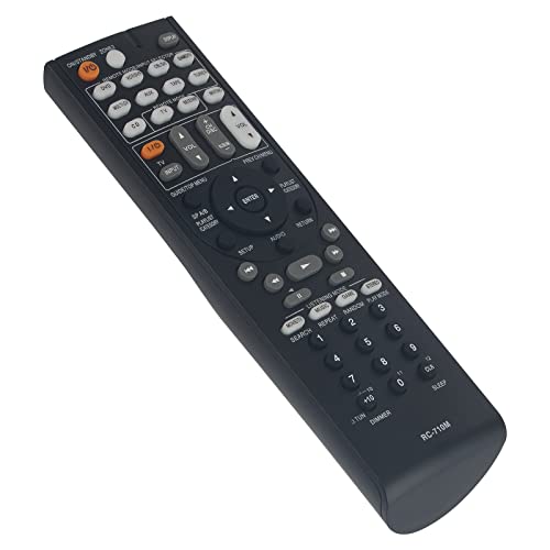 VINABTY RC-710M Replacement Remote Control Compatible with Onkyo Hi-Fi Audio Video 7.1 Channel Home Cinema Receiver TX-SR606S HT-S7100 TX-SR606 TX-SR606B TX-SR333 HT-R560 HT-R393 HTR393 TXSR606 - Image 2