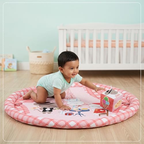 Image of Tidy Sleep Baby Play Mat | Activity Play Mat with 1 Dice Cube Toys, | Foldable & Travel-Friendly (Bestie Bonjour)