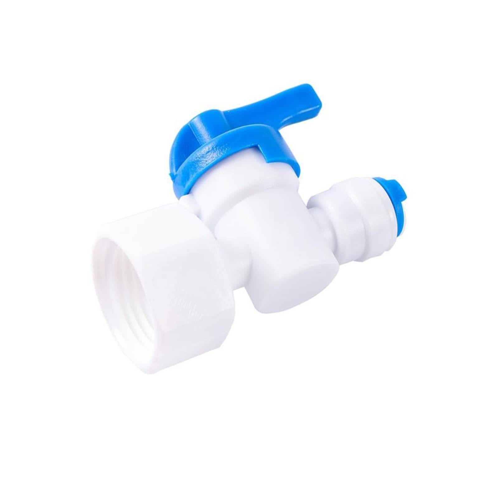 Purificador del Sistema de Filtro ósmosis inversa 1/2 quot; Rosca Hembra a 1/4 Válvula Bola Tubo, válvula purificadora Agua Cierre conexión rápida, 1 Uds