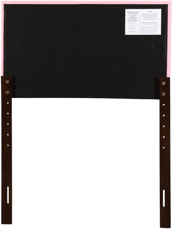 Glory Furniture Super Nova Faux Leather Upholstered Twin Headboard in Pink