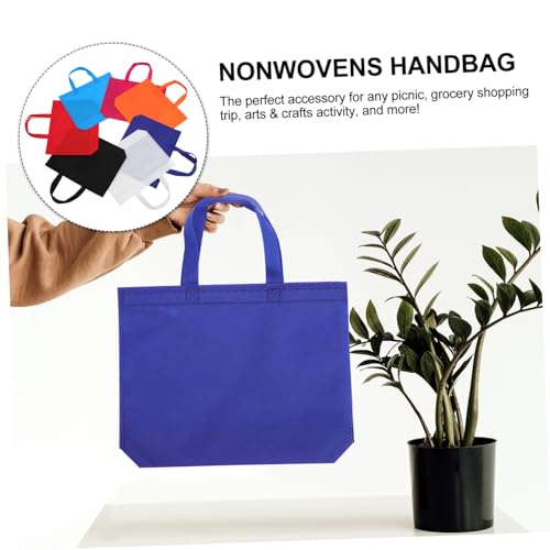 Cabilock 2 Peças 24 Peças saquinhos de festa com alças sacos de supermercado reutilizáveis saquinhos