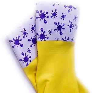 Rubber Gloves For Children Gardening & Washing up Gloves Designed for Children - Kids Gloves That Fit Properly - (SPLASHES XS 6-9 Years)