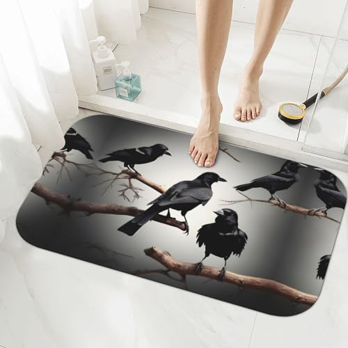 Tapis de bain en terre de diatomée noire pour une douche moderne et propre