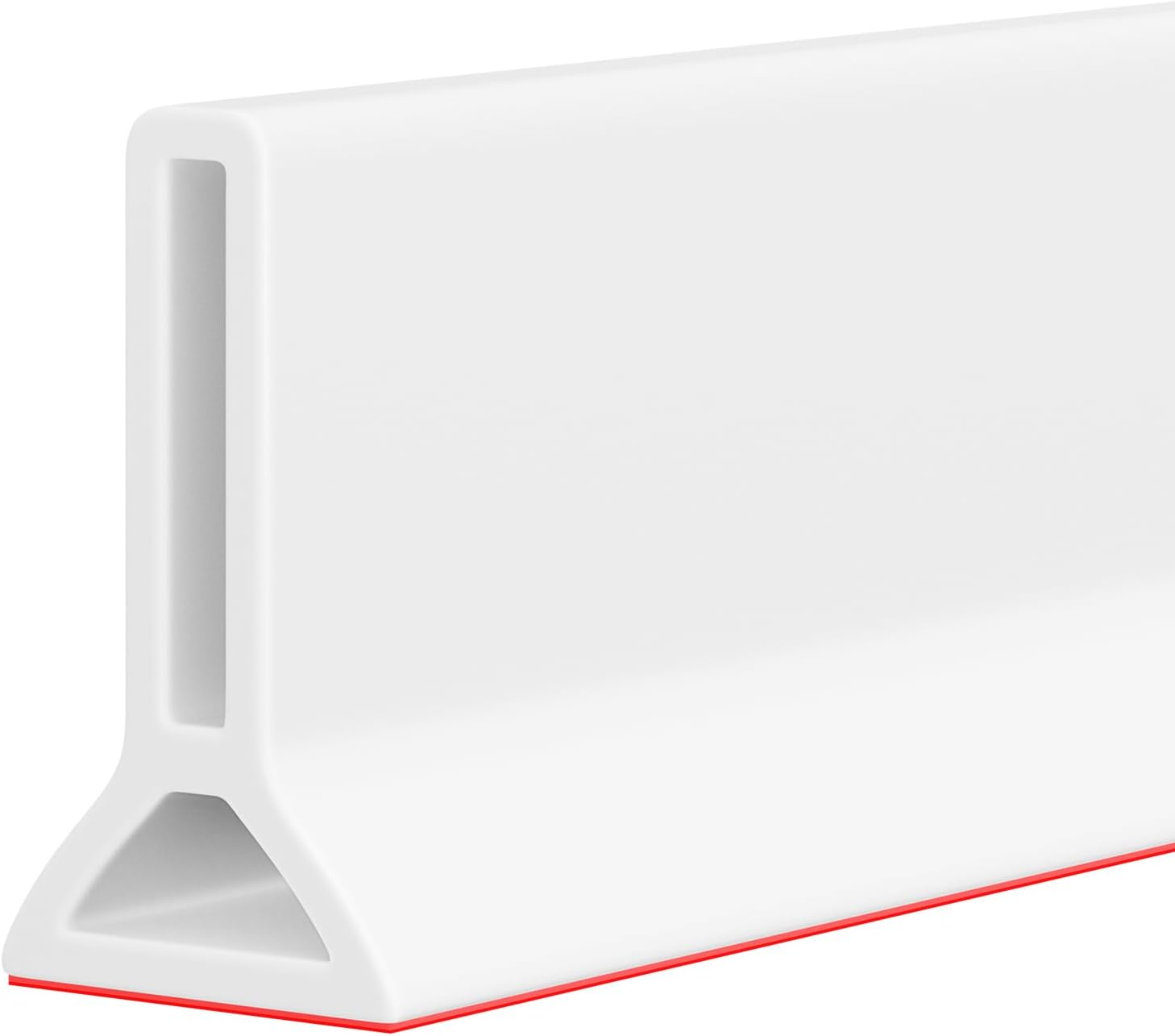 39" Collapsible Shower Threshold Water Dam Shower Water Stopper Barrier Keeps Water Inside Threshold Dry and Wet Separation Suitable for Bathroom Kitchen Sink Bathtub and More
