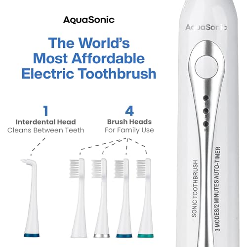 Aquasonic AS-HDCS-SET Home Dental Center Rechargeable Power Toothbrush & Smart Water Flosser thumb #2