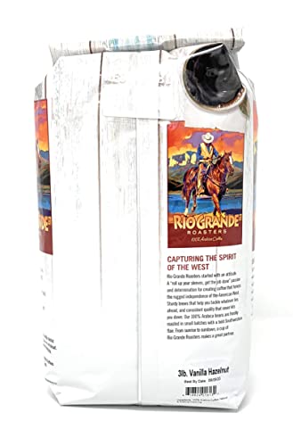 Vanilla Hazelnut - Rio Grande Roasters Vanilla Hazelnut 3 Lb. Bag Whole Bean Coffee #TOP1