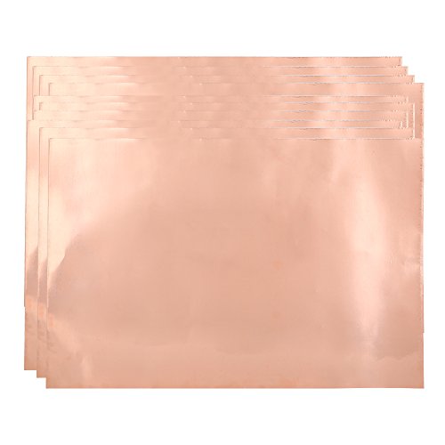 Folha de Fita de Cobre de 10 Unidades, Adesivo Forte Multiuso, Ferramentas de Fita de Cobre Condutiv