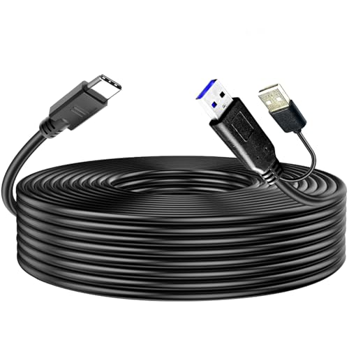 YOTETION 25FT USB3.0 A to C Cable, SuperSpeed Data Transfer, Compatible with Laptop, Smartphone,...