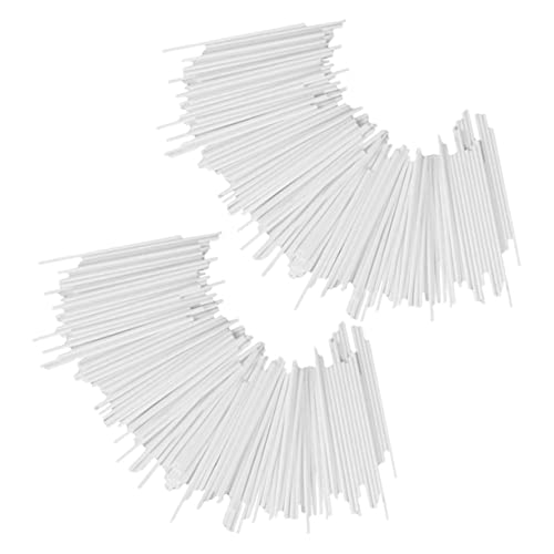 OFFSCH 200Pcs Paper Lollipop Sticks for DIY Candy Marshmallow Treats and Dessert Decoration Smooth Surface Safe and Convenient Stirring Rod for Crafting Candy Snacks