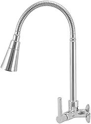 Torneira Flexível Gourmet Para Cozinha Instalação de Parede