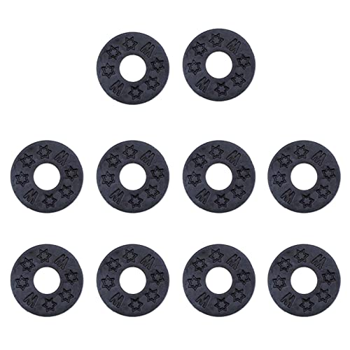 10pcs/setラバーギターストラップブロックプロテクターロックブラックロックシリコンプロテクター
