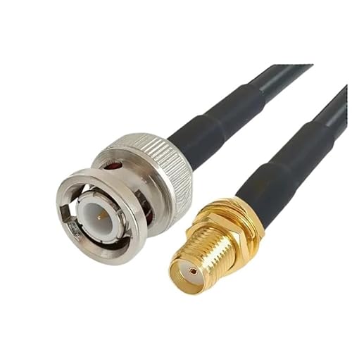 L*/M*R195 �P�[�u�� BNC �I�X - SMA/RP SMA �I�X���X�R�l�N�^ LSR195 50-3 50ohm ���� WI/*FI an*/�e�i�����p(BNCM-SMAF,5m)