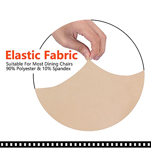 Image of SARAFLORA Office Chair Covers Stretch Washable Computer Chair Slipcovers for Universal Rotating Boss Chair Large Size, Champagne