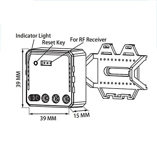 yangzy qs zigbee s08 16a u tuya zigbee zigbee bouton poussoir normal module de commutation appareil électrique domestique max 3 gang switch control module mobilephone app télécommande compatible alexa