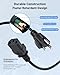 Power Cord Cable for Amplifier Musical Peavey Vox Guitar Amp PC AC Amplifiers, 18 AWG Universal AC 3-Prong Cable (6FT)