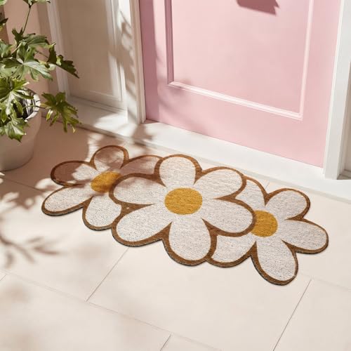 Tapete de bienvenida Daisy amarillo 70 cm miniatura 4