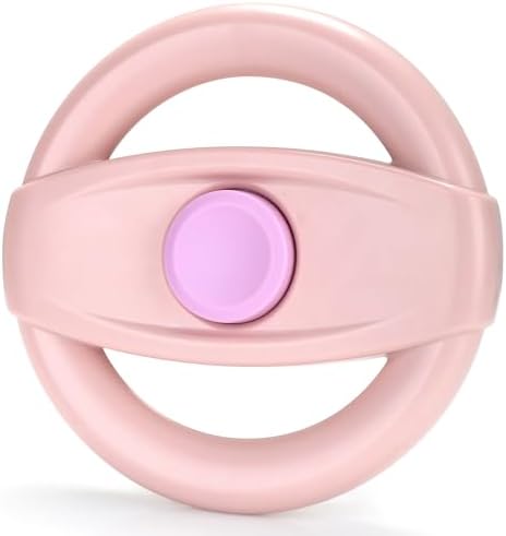 Accmor Stroller Steering Wheel Toy, Simulated Steering Wheel for Stroller Shopping Carts Cart Universal Detachable Pretend Driving Funny Toy Attachment - 1
