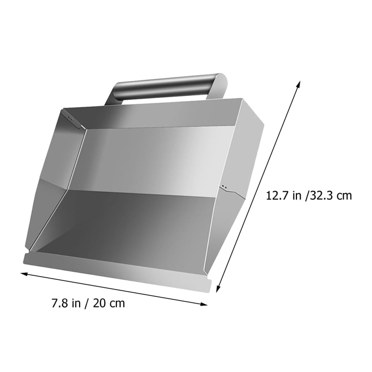 Cazzuola per Intonaco in Acciaio Inox Argento Multifunzione | Finitura Pareti e Bordatura Calcestruzzo, Antiruggine, Uso Manuale, Formato Singolo