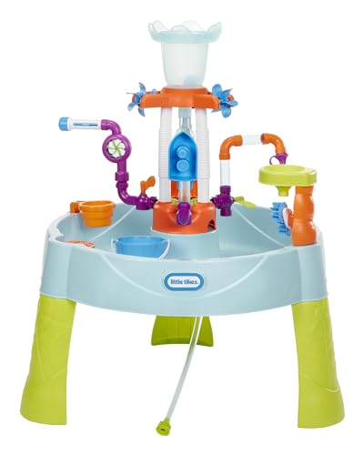 Little Tikes Flowin’ Fun Water Table - Kids’ Outdoor Water Playset with Interchangeable Pipes, Faucets, Tower & Accessories - Encourages Creativity & Sensory Exploration - Ideal for Ages 2 to 5 Years - image 1