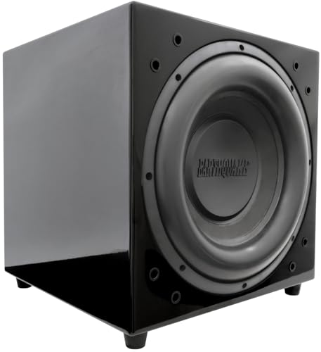Earthquake Sound MiniMe DSP FF-15 15-Inch Sealed Front Firing Powered Subwoofer with Digital Signal Processing (DSP) Control, Black Piano (Single)