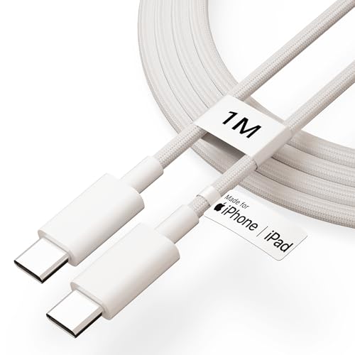 Image of UNBREAKcable 80W C to C Nylon Braided Cable [MFi Certified + 6 months WARRANTY] Fast Charging for iPhone Charger Cable Compatible with iPhone 15 /16 /17 Series,MacBook,Other Type-C by Tudox