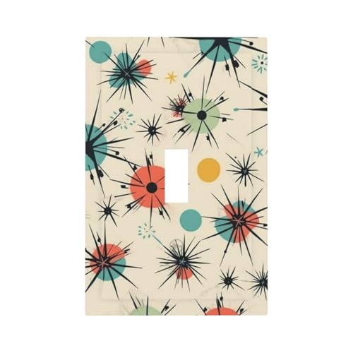 Atomic Stars ���g���p�^�[�� �E�H�[���v���[�g �������C�g�X�C�b�`�J�o�[ 1�M�����O�R���Z���g�J�o�[ �W���T�C�Y 5�C���` x 3�C���` �v���O�J�o�[ �d�C�X�C�b�`�v���[�g �z�[���f�R���[�V���� �Q�� �L�b�`���p