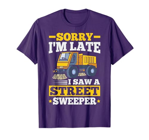 Sweeper Street Cleaning Design for a Street Sweeper fan T-Shirt