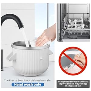 Ice Cream Maker Attachment for KitchenAid Stand Mixer, 2 Quart Frozen Yogurt Ice Cream & Sorbet Gelato Maker Bowl Fits for 4.5 Qt and Larger Stand Mixers, Not for Artisan Mini 3.5Qt Mixer Ice Cream Maker Attachment for KitchenAid Stand Mixer 2 Quart Frozen Yogurt Ice Cream Sorbet Gelato Maker Bowl Fits for 45 Qt and Larger Stand Mixers Not for Artisan Mini 35Qt Mixer