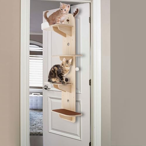 Árbol para Gatos de Puerta 4 Niveles con Nido miniatura 3