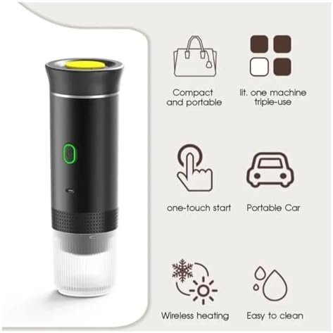 Coffee Machine Wireless Electric Portable Espresso Coffee Machine Maker 3-in-1 Capsule Powder Travel Coffee Maker image 4