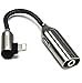 Produktbild Auxlight AUX Adapter für iPhone | Musik und Laden, Kopfhörer, Kabel, 2in1 Splitter, 3,5mm Klinke, Schlüsselanhänger für iPhone 12, 11 Pro, XS, X, XR, 8 & 7, kompatibel mit iOS13