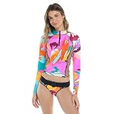 Heat is On Long Sleeve Crop Top Rashguard