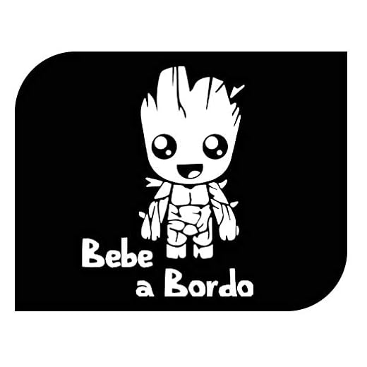 Pegatina Vinilo Bebe Groot a Bordo, Baby Groot on Board, Varios Tamaños